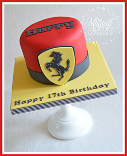 Ferrari Pedestal Cake