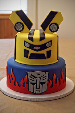 Transformers Tiered Birthday Cake