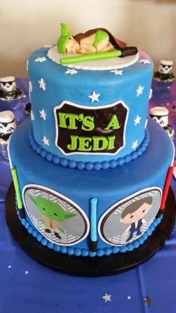 Napping Jedi Star Wars Birthday Cake