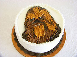 Chewbecca Profile Star Wars Birthday Cake