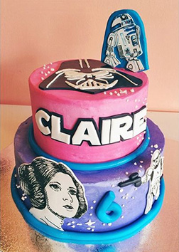 A New Hope Tiered Star Wars Birthday Cake