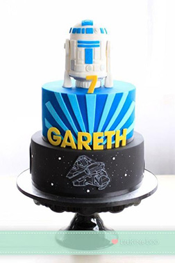 Star Wars Triology Tiered Birthday Cake