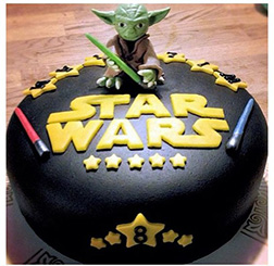 Choose Your Side: Star Wars Birthday Cake