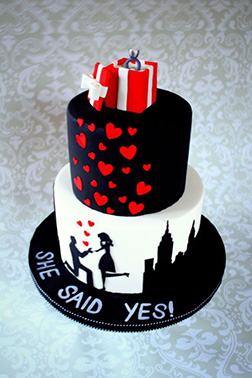 She Said Yes! Cake