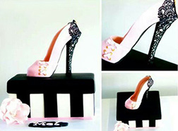 Sassy Heel Bridal Shower Cake