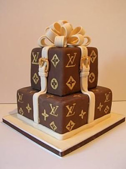 Louis Vuitton Stacked Box Cake