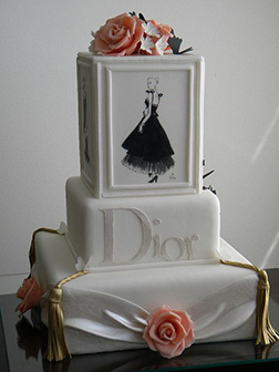 Dior Picture Box Bridal Shower Cake