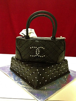 Chanel  Elevated Purse Bridal Shower Cake