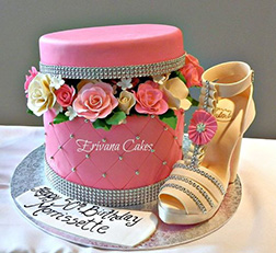 Flower Box Bridal Shower Cake