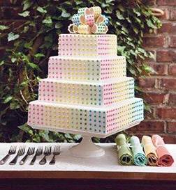 Candyland Stack Bridal Shower Cake