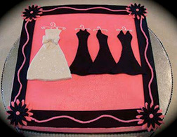 Here Comes the Bride Bridal Shower Cake