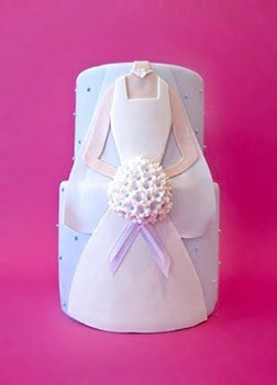 Tiered Gown Bridal Shower Cake