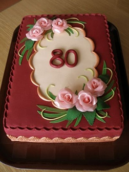Vintage Floral Birthday Cake
