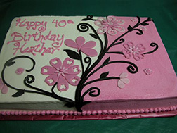 Pretty in Pink Nature Birthday Cake
