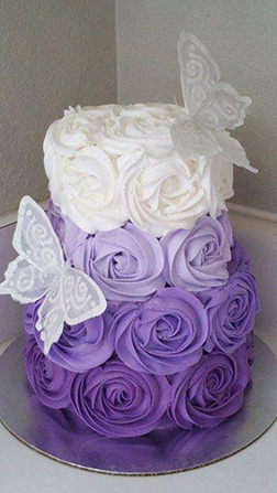 Lavender Fade  Cake