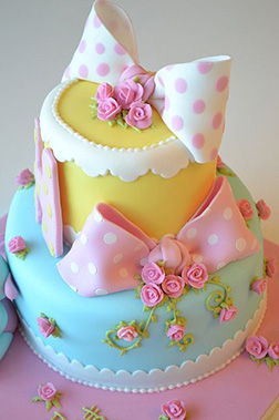 Bowtique Tiered Cake