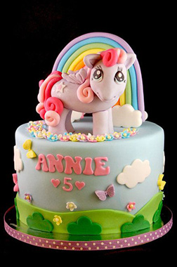 MLP Butterfly Fields Cake