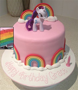 Rarity Rainbow MLP Cake