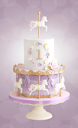 Pastel Merry Go Round Cake