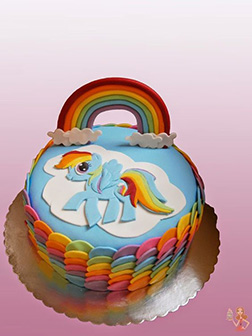 Rainbow Dash Rainbow Dancer Cake