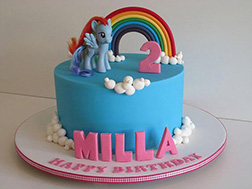 Rainbow Dash Flying High Cake