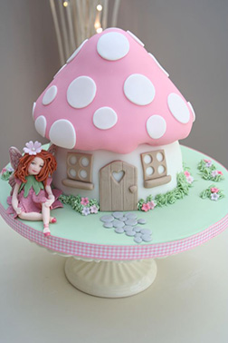 Fairy Mushroom Hut Cake