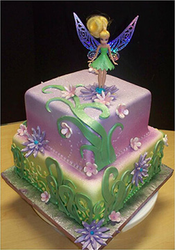 Tinkerbell Floral Stack Cake
