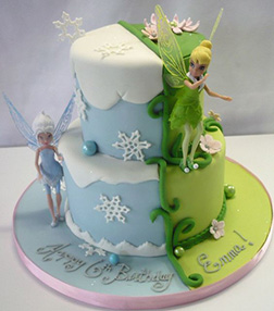 Tinkerbell and Periwinkle Clash Cake