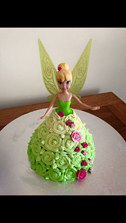Tinkerbell Flower Dress Cake