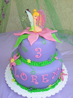 Tinkerbell Tiered Cake