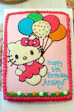 Classic Hello Kitty Sheet Cake