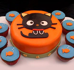 Fishbowl Cat Cake