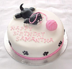 Mischievous Cat Cake