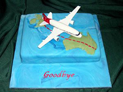 Safe Travels Farewell Cake