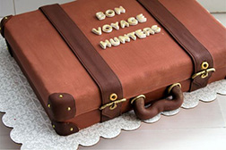 Suitcase Ready Farewell Cake