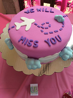 Silver Wings Farewell Cake