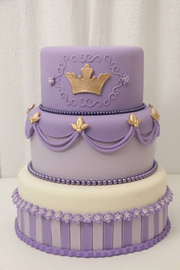 Lavender Princess Tiered Cake