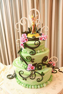 Tinkerbell Garden Tiered Cake