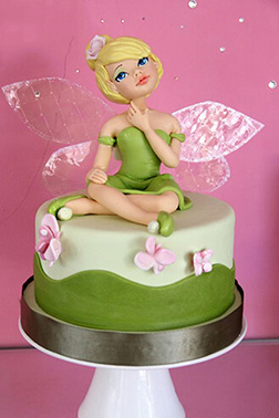 Realistic Tinkerbell Birthday Cake