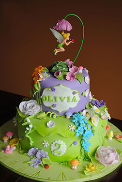 Tinkerbell Neverland Garden Birthday Cake