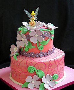 Morning Glory Tinkerbell Birthday Cake