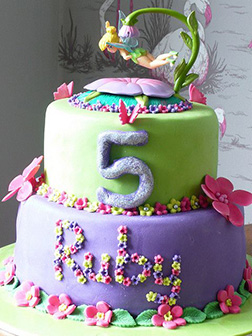 Tinkerbell Wing Flutter Birthday Cake