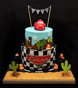Disney Cars Raceway Cake