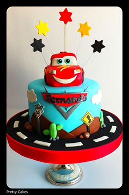 Lightning McQueen Star Racer Cake