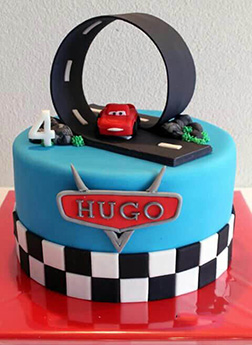 Disney Cars Loop Track Cake