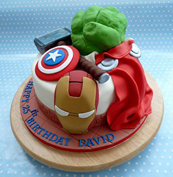 Avengers Assemble Birthday Cake