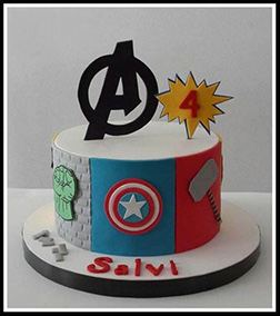 Avengers Classic Logo Cake