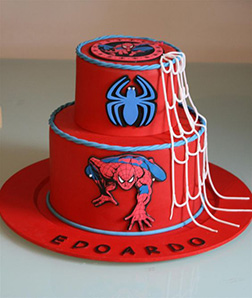 Spiderman Web Slinging Stack Cake