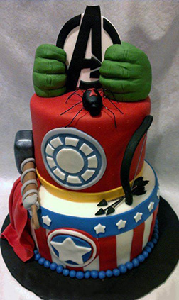 Avengers Stack 3D Cake