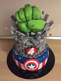 Don't Make Him Angry Avengers Cake